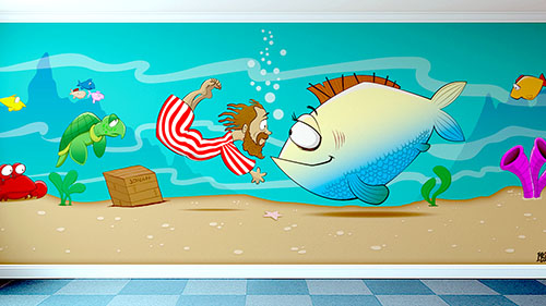 JONAH mural Jonah and the fish mural by rek